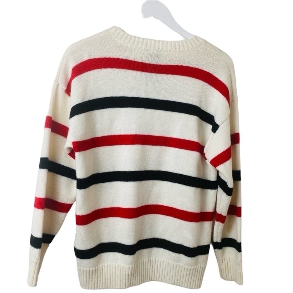 Disney Forever 21 Mickey Mouse Sweater Red White Black Sz S - Picture 2 of 12